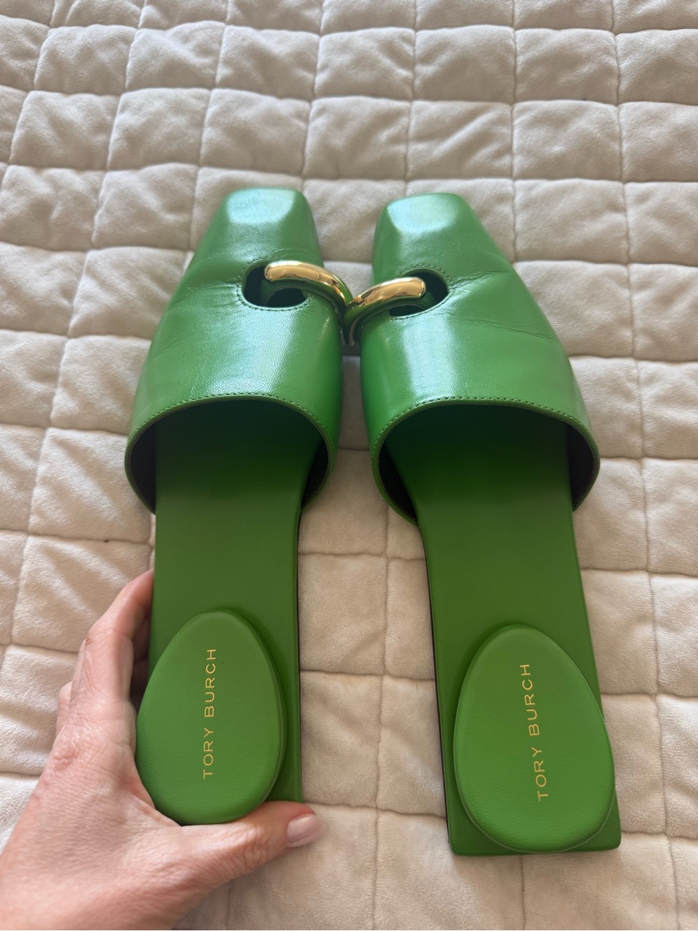 Tory Burch Pierced Toe Mules 6.5 slides - Picture 5 of 6